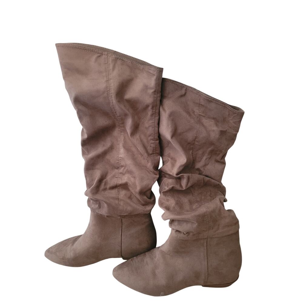 Justfab Women's Issey Flat Faux Suede Boot